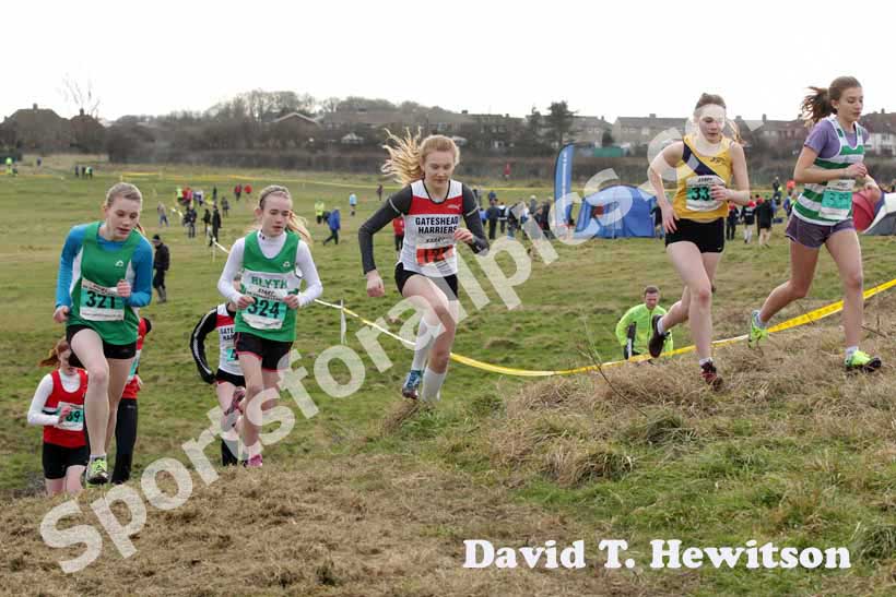 Sart of the under-15s girls race, NEHL, Wrekenton.